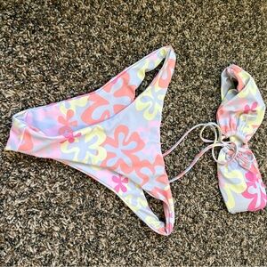 Floral Bikini Set in Pastel Colors